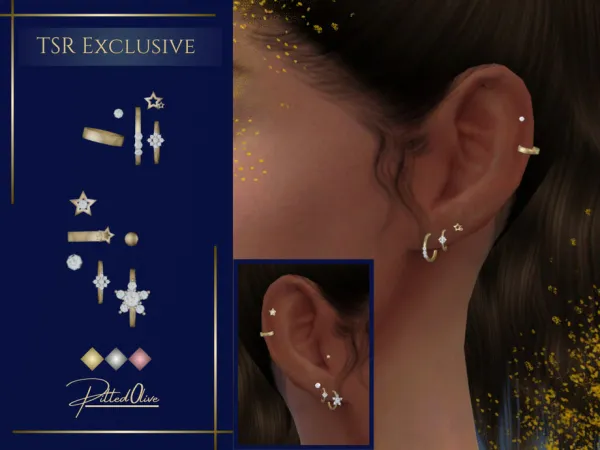 Alpha Seren Stud Set by Pitted0live - The Sims 4 Custom Content