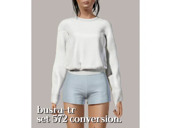 Sims 3 Mix Female Shorts CC: busra-tr set 572 conversion. by shellsea