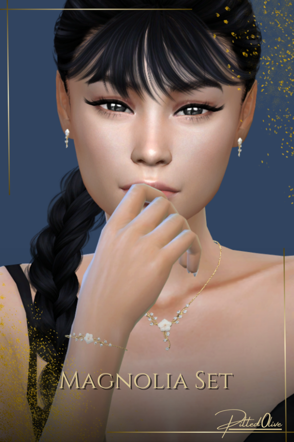 Alpha Magnolia Set by pitted0live - The Sims 4 Custom Content