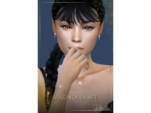Alpha Magnolia Set by Pitted0live - The Sims 4 Custom Content