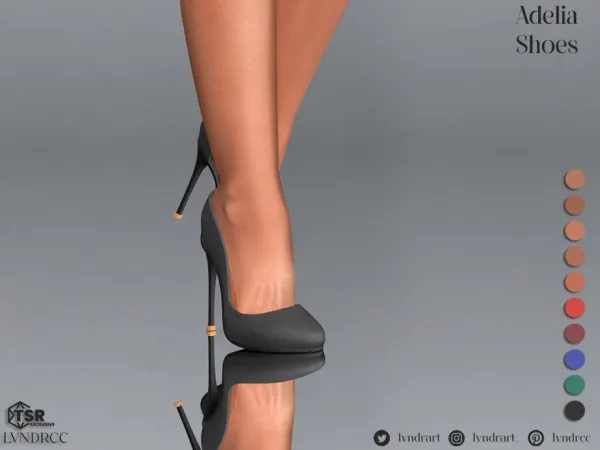 Maxis Match Adelia Shoes by LVNDRCC - The Sims 4 Custom Content