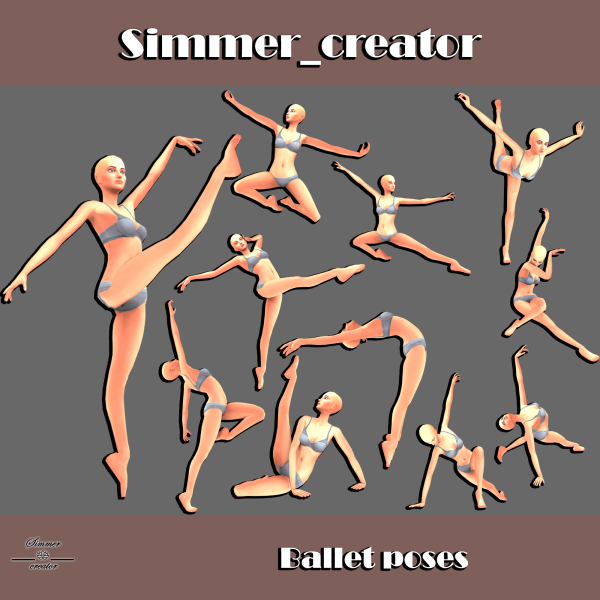 Mix Ballet poses by simmer_creator - The Sims 4 Custom Content