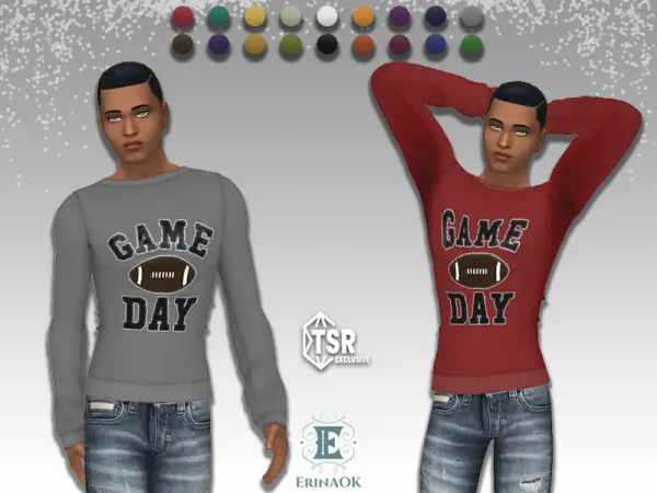Alpha Mens Top 020325 by ErinAOK - The Sims 4 Custom Content
