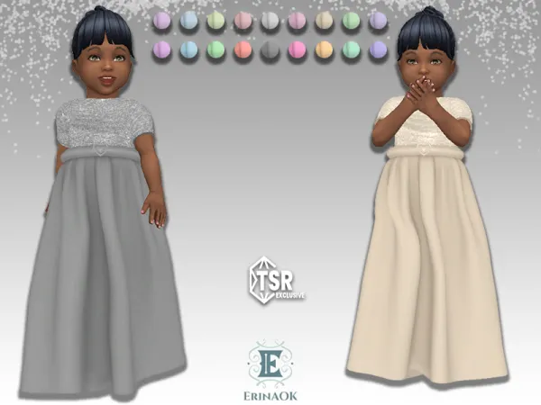Maxis Match ErinAOK Toddler Gown 032525 - The Sims 4 Custom Content