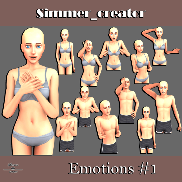 Mix Emotions 1 by simmer_creator - The Sims 4 Custom Content