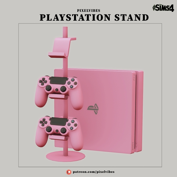 Alpha Playstation Stand by pixelvibes - The Sims 4 Custom Content