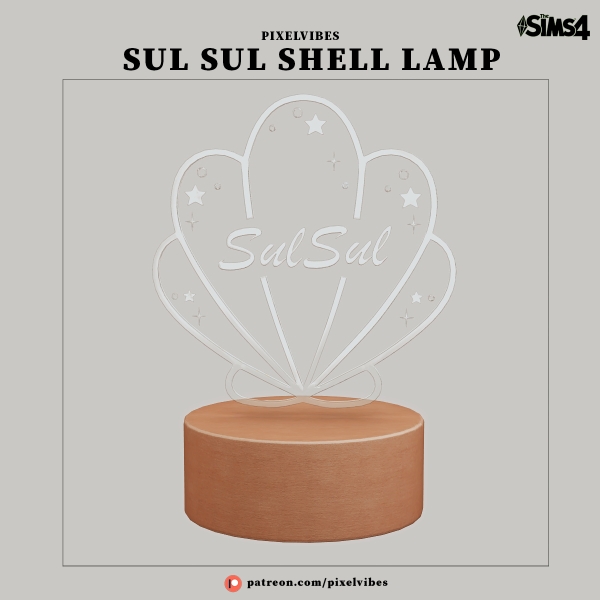 Alpha Sul Sul Table Lamp by pixelvibes - The Sims 4 Custom Content