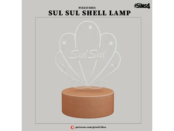 Alpha Sul Sul Table Lamp - The Sims 4 Custom Content