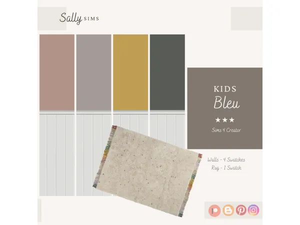 Alpha Kids BLEU - The Sims 4 Custom Content