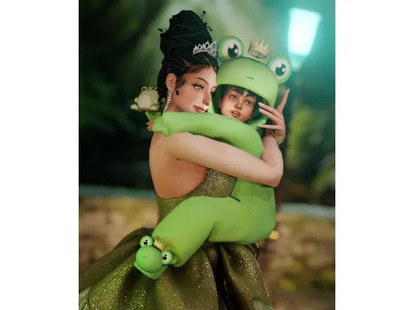 Alpha Tiana The Princess and the Frog by WEARFAWN - The Sims 4 Custom Content