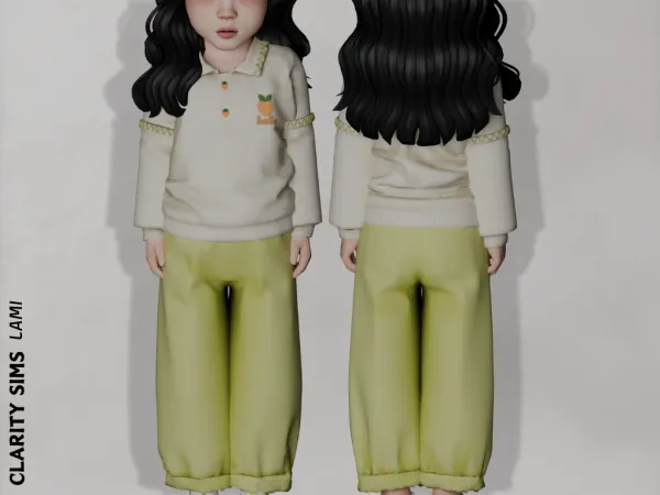 Alpha Lami Pants Toddler - The Sims 4 Custom Content