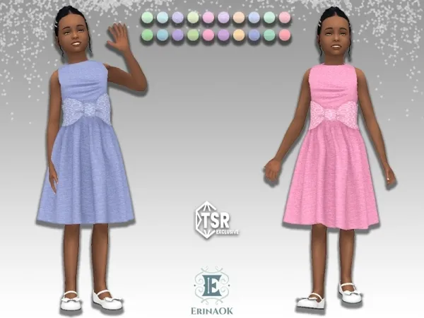 Maxis Match ErinAOK Girls Dress 032925 - The Sims 4 Custom Content