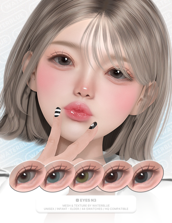 Alpha EYES N3 by simsfinds - The Sims 4 Custom Content