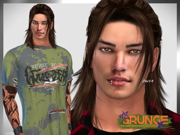 Mix Grunge Kendrick Reed - The Sims 4 Custom Content