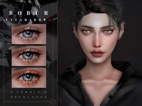 Alpha Glitter Eye Shadow - The Sims 4 Custom Content