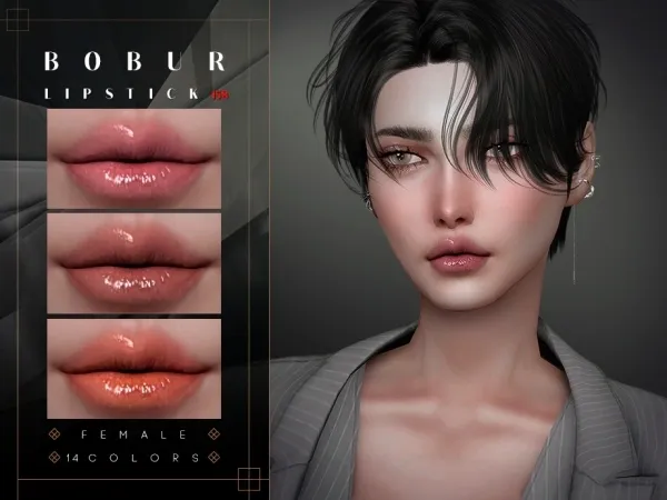 Alpha Lipstick 158 - The Sims 4 Custom Content