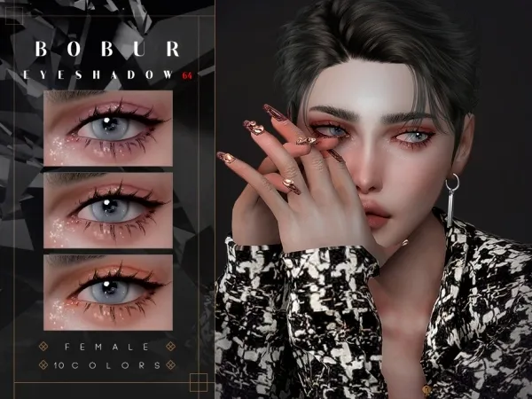 Alpha Glitter Eye Shadow - The Sims 4 Custom Content