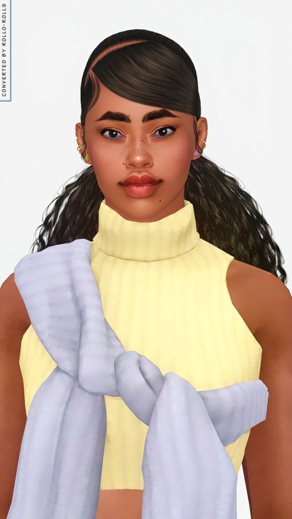 VittlerUniverse Luna Hairstyle 4t3 rolls by simsfinds - The Sims 3 Custom Content