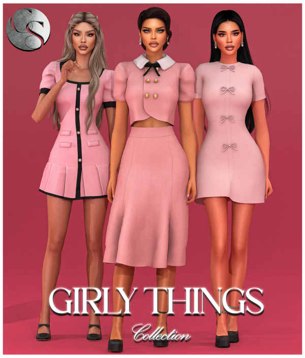 Alpha CAMUFLAJE Girly Things Big Collection by simsfinds - The Sims 4 Custom Content