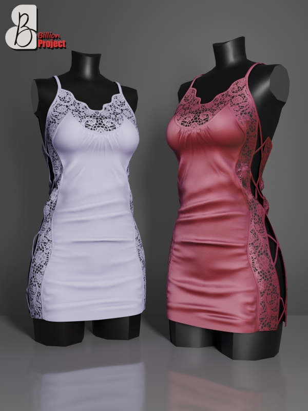 Alpha BillionProject Javis Dress by billion_project666 - The Sims 4 Custom Content
