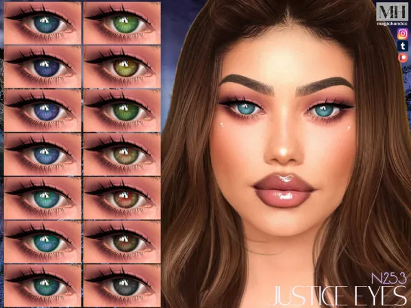 Alpha Justice Eyes N253 by magichandcc - The Sims 4 Custom Content