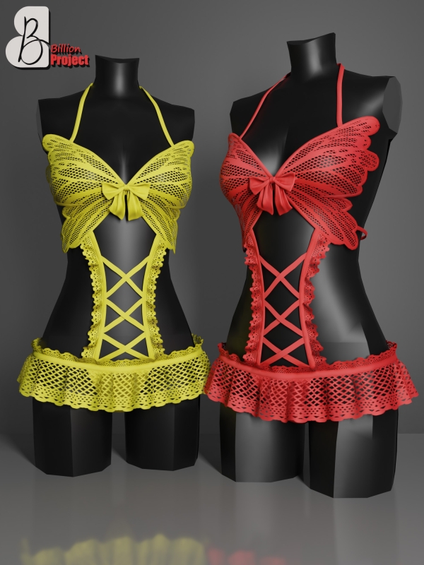 Alpha BillionProject Jenia Lingerie by billion_project666 - The Sims 4 Custom Content