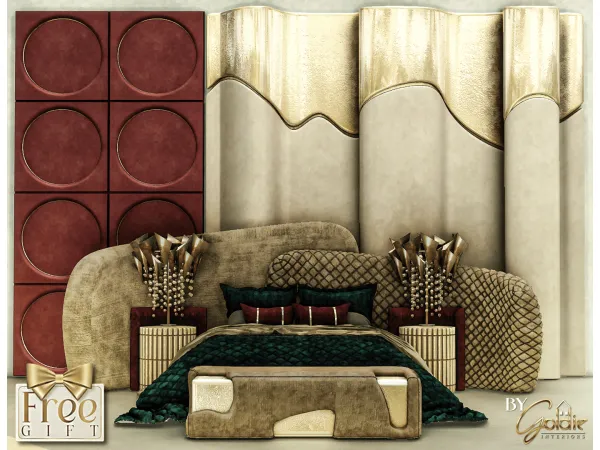 Alpha Chamberich bedroom loveseat - The Sims 4 Custom Content
