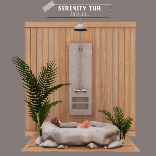 Mix Serenity Tub by leosims4cc - The Sims 4 Custom Content
