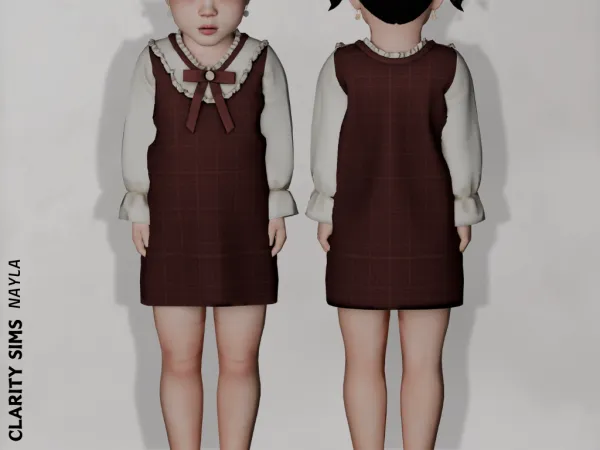 Alpha Nayla Dress Toddler - The Sims 4 Custom Content