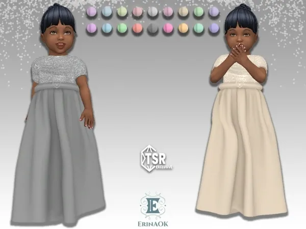 Mix ErinAOK Toddler Gown 032525 - The Sims 4 Custom Content