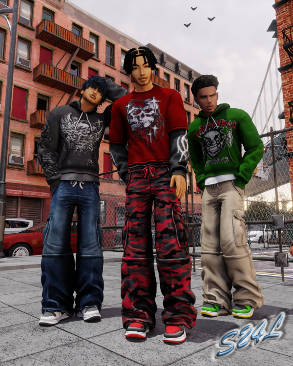 Alpha Urban Outlook Set by simsfinds - The Sims 4 Custom Content
