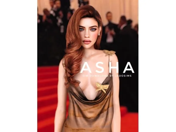 Sims 4 Asha u2661 (Sim Download)