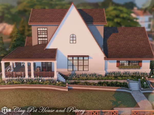 Maxis Match Clay Pot House and Pottery l noCC by simZmora - The Sims 4 Custom Content