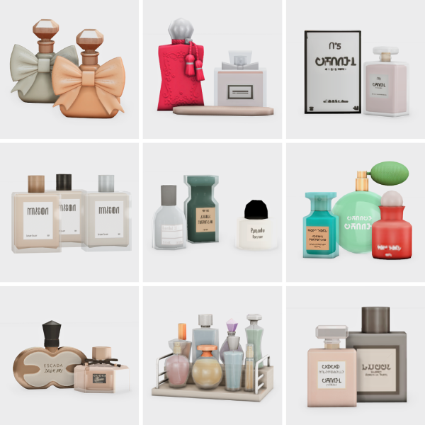 Maxis Match fill that vanity up with perfumes sims 4 finds by simsfinds - The Sims 4 Custom Content