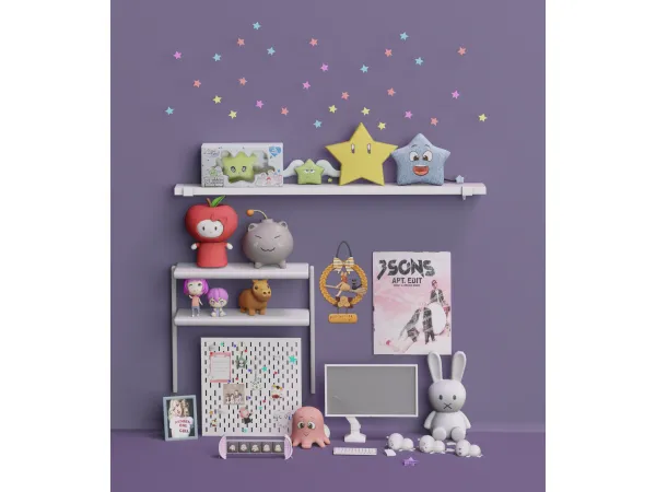 Stuffed Studio Set by SnootySims