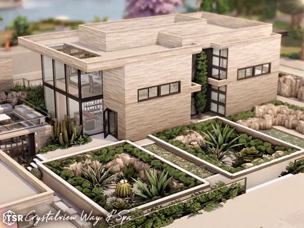 Maxis Match Crystalview Way Spa l noCC by simZmora - The Sims 4 Custom Content