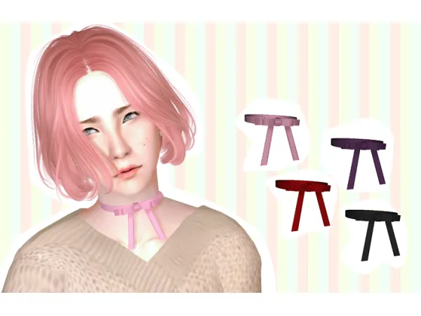 CASSIS Lucy Choker - The Sims 2 Custom Content