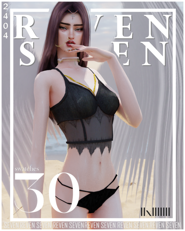 Maxis Match Bralette Crop Top Tie Lace Corset by simsfinds - The Sims 4 Custom Content