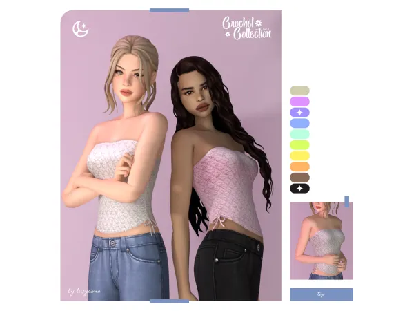 Maxis Match Top Crochet Collection III - The Sims 4 Custom Content