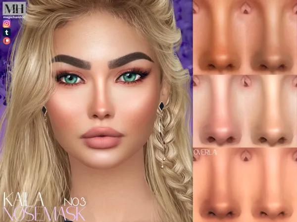 Alpha Kaila Nosemask N03 - The Sims 4 Custom Content