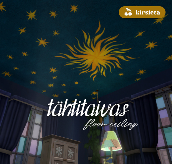 Mix thtitaivas floor ceiling by simsfinds - The Sims 4 Custom Content