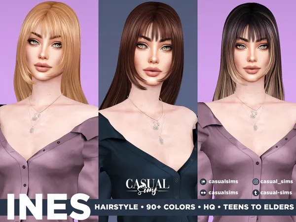 Ines Hairstyle (WITH BANGS)