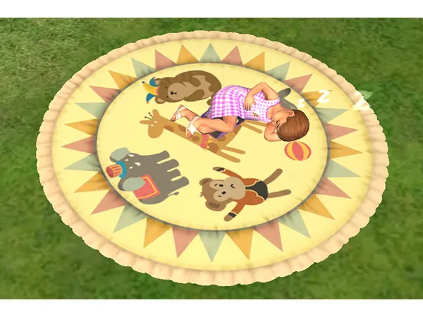CreeSimsUldum4t2PlushNaptimeRug - The Sims 2 Custom Content