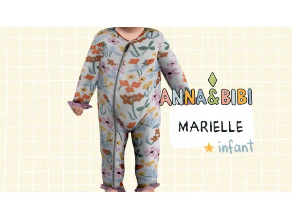 Maxis Match Marielle Infant AnnaBibi - The Sims 4 Custom Content
