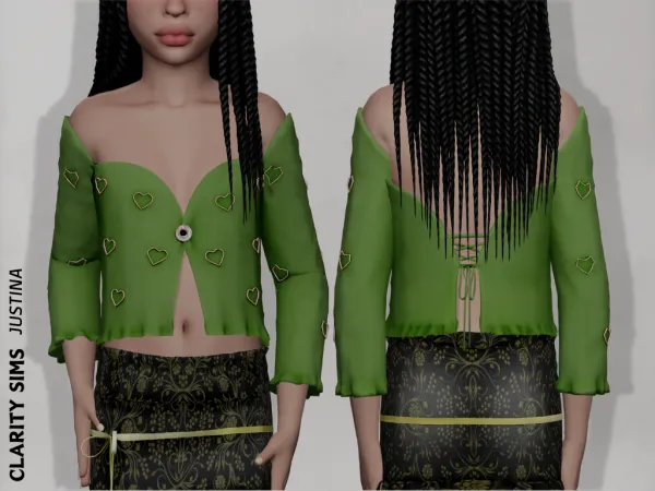 Mix Justina Shirt Child - The Sims 4 Custom Content