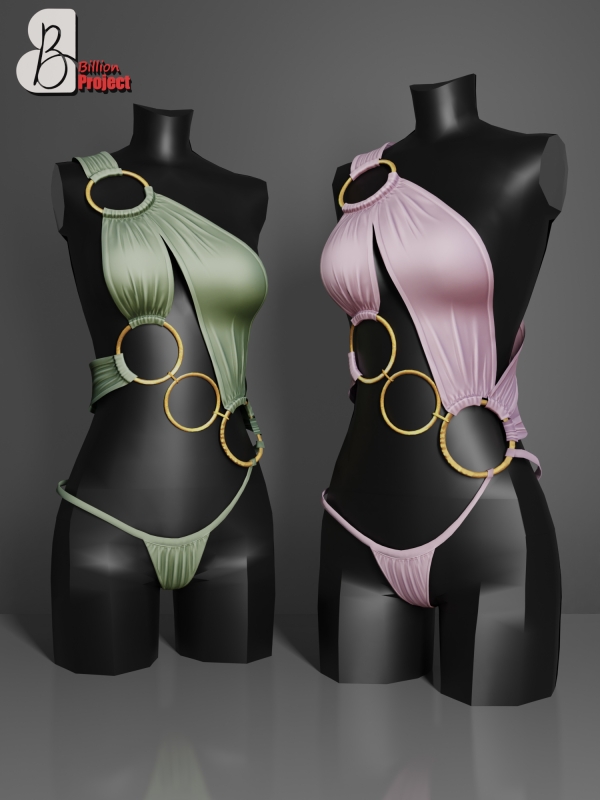 Alpha BillionProject Hana Lingerie by billion_project666 - The Sims 4 Custom Content
