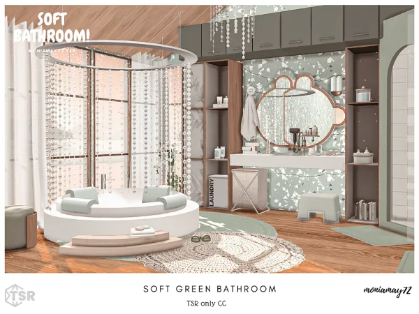 Soft Green Bathroom