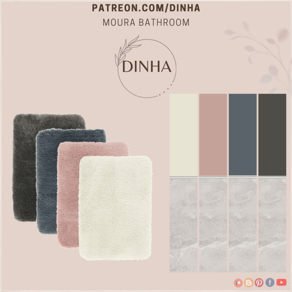 Alpha Moura Bathroom by dinhagamer - The Sims 4 Custom Content
