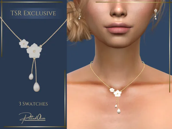 Maxis Match Keavey Necklace by Pitted0live - The Sims 4 Custom Content