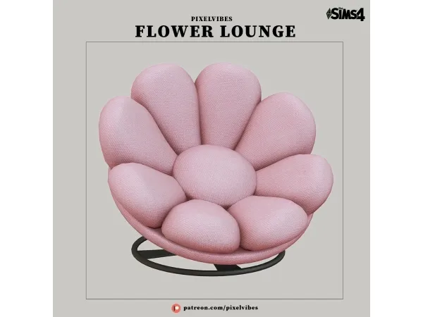 Alpha Flower Lounge - The Sims 4 Custom Content